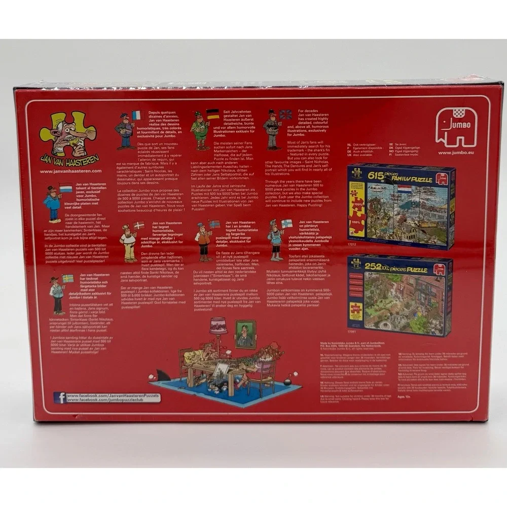 Jan van Haasteren THE TENNIS COURT 17076 Comic Puzzle 1000 Piece New SEALED
